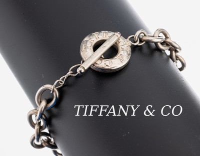 TIFFANY & CO Armband, 925er Silber, L. ca. 20 cm, Knebelschließe, ca. 26 g