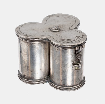 Seltenes Versehgefäß, München 1698-1725, Silber, innen verg., Gefäß für Salbungsöle, Priester nutzten diese um Kranken die Kranksalbung zu ...