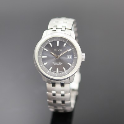 MIDO Ocean Star Armbanduhr in Edelstahl Referenz 7730, Schweiz um 2010, Automatik, 2-teil. Geh. inkl. orig. Gliederband m. Faltschl., Boden verschr., ...