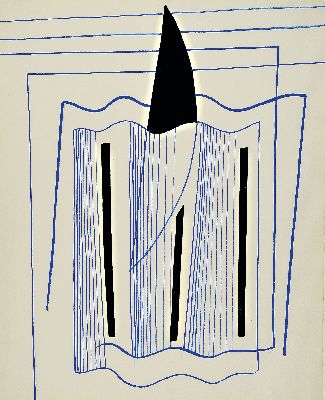 Ernst Geitlinger, 1895 Frankfurt/Main-1972 Seeshaupt, Ohne Titel, Mischtechnik auf Papier, verso sign. und dat. 1964, betitelt und mit WVZ NR. 176/NP ...