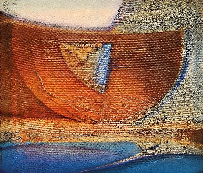 Klaus Heinrich Keller, 1938-2018, Kokon, Acryl auf Lwd, links oben betitelt, signiert und dat. 97, ca. 60x70cm