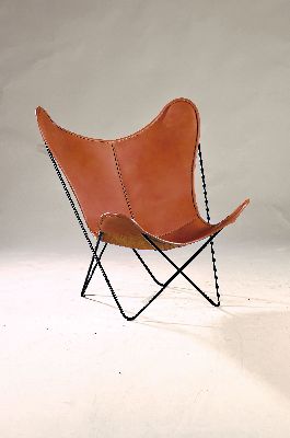 Sessel "Butterfly", Entw. Jorge Ferrari-Hardoy, Antonio Bonnet & Juan Kurchan 1938, Ausführung 2000er-Jahre, wohl Knoll International, ...