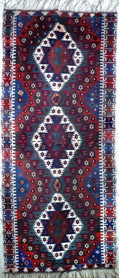 Anatol Kelim antik, Türkei, 19.Jhd, Wolle auf Wolle, ca. 357 x 161 cm, (2 Bahnig), EHZ: 2(restauriert)