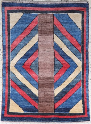 Gabbeh alt, Persien, Mitte 20.Jhd, Wolle auf Wolle, ca. 143 x 104 cm, kleine Mottenfraß, EHZ: 2