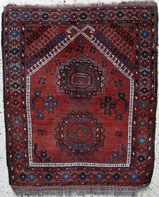 Ersari"Gebetsteppich"antik, Turkmenistan, 19.Jhd, Wolle auf Wolle, ca. 128 x 105 cm, EHZ: 4