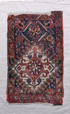 Antiker Ghaschgai, Persien, 19.Jhd, Wolle auf Wolle, ca. 110 x 68 cm, EHZ: 4, (auf Leinen genäht)