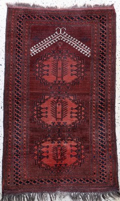 Ersai"Gebetsteppich", Afghanistan, Anfang 20.Jhd, Wolle auf Wolle, ca. 139 x 86 cm, EHZ:2