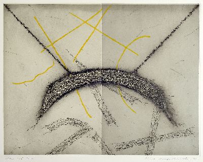 Luciano Bartolini, 1948 Fiesole-1994, 2 Radierungen Ed. 45/50 datiert 1982 & Ed. 13/30datiert 1982; und ein Ausstellungskatalog mit Widmung und ...