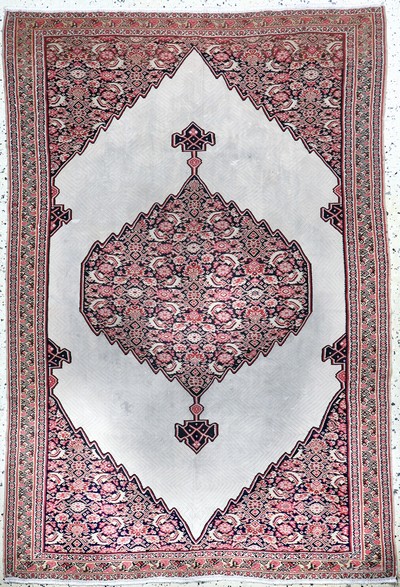 Senneh Kelim fein antik, Persien, um 1900, Wolle auf Wolle, ca. 175 x 120 cm, Reinigungsbedürftig, EHZ: 2, (restauriert)