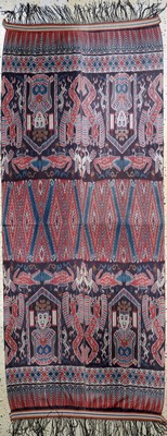 Sumba"Ikat", Indonesien, Anfang 20.Jhd, Baumwolle, ca. 241 x 99 cm, EHZ: 2