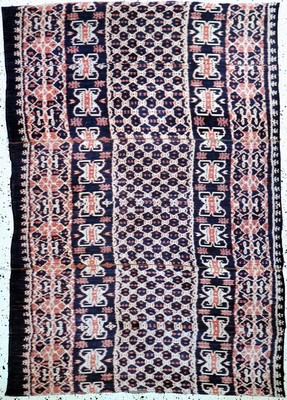Sumba"Ikat", Indonesien, Anfang 20.Jhd, Baumwolle, ca. 173 x 119 cm, EHZ: 2