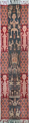 Sumba"Ikat", Indonesien, Anfang 20.Jhd, Baumwolle, ca. 247 x 60 cm, EHZ: 2