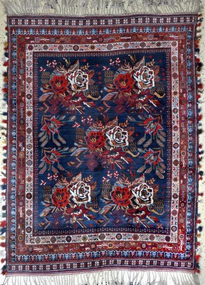 "Golfarang"Afschar, Persien, um 1920-1930, Wolle auf Wolle, ca. 218 x 158 cm, EHZ: 1-2