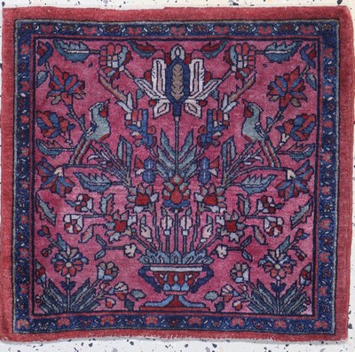 Farahan alt, Persien, Anfang 20.Jhd, Wolle auf Baumwolle, ca. 50 x 50 cm, EHZ: 2