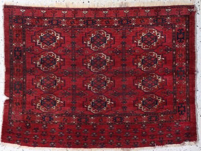 Ersari"Tschowal"antik, Turkmenistan, 19.Jhd, Wolle auf Wolle, ca. 130 x 96 cm, EHZ:4