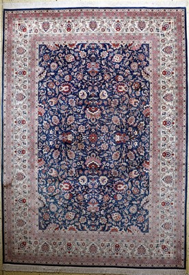 Esfahan fein, China, Ende 20.Jhd, Korkwolleauf Baumwolle, ca. 353 x 253 cm, EHZ: 1-2