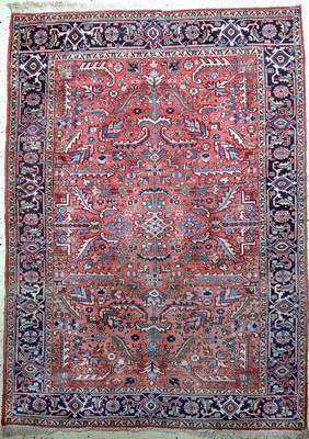 Heriz alt, Persien, Anfang 20.Jhd, Wolle auf Baumwolle, ca. 290 x 210 cm, EHZ: 2-3