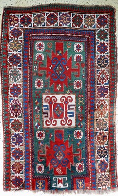 Antiker Kazak Fragment, Kaukasus, 19.Jhd, Wolle auf Wolle, ca. 210 x 140 cm, EHZ: 4
