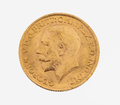 Goldmünze Sovereign, England 1914, Georg V.