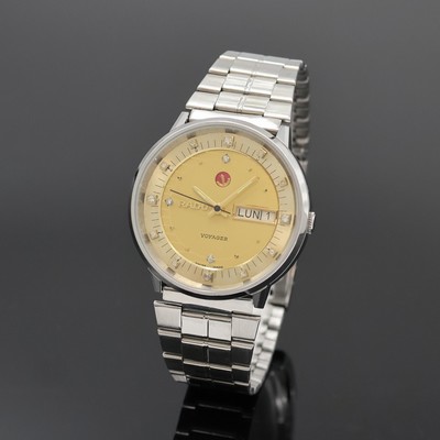 RADO Herrenarmbanduhr Referenz 5360-36T, Schweiz um 1965, Automatik, Edelstahlgeh. inkl. orig. Stahlband m. Faltschl., Boden verschr., Zifferbl. ...