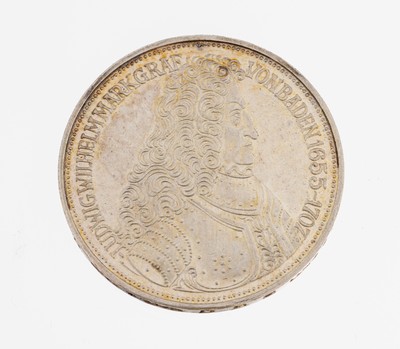 Silbermünze 5 Mark, Deutschland 1955, Ludwig Wilhelm Markgraf von Baden