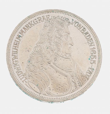 Silbermünze, 5 Mark, Deutschland, 1955, Ludwig Wilhelm Markgraf von Baden