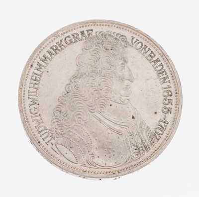 Silbermünze, 5 Mark, Deutschland, 1955, Ludwig Wilhelm Markgraf von Baden