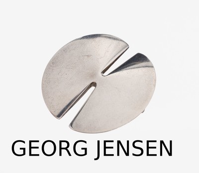 GEORG JENSEN Brosche, 925er Silber, Modell 337B, Entwurf Nanna Ditzel, 1963, ca. 4 x 4 cm, sign.