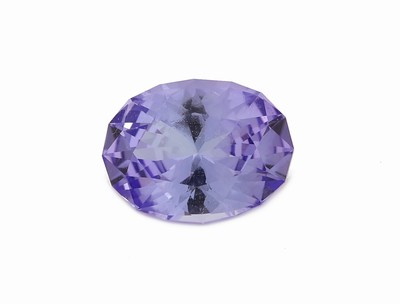Loser Tansanit, ca. 2.43 ct, ovalfacett.