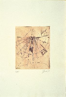 Gerd Hanebeck, 1939 Remscheid-2017 Wuppertal , Mappe "Hommage a Alphonse Penaud", 1977, mit 8 Radierungen, Ed. 39/44, je handsigniert,39x26 ...