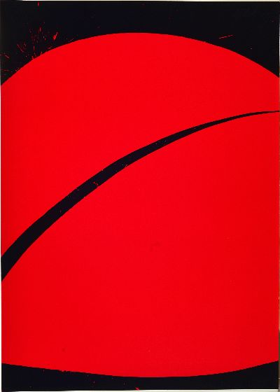 Markus Prachensky, 1932 Innsbruck-2011 Wien,Farbserigraphie, o.T., informelle Komposition in rot und schwarz, 1968, Ed. 18/100, oben handsigniert, ...