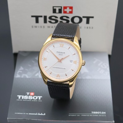 TISSOT Herrenarmbanduhr Vintage Powermatic 80 in RG 750/000 Referenz T920407A, Automatik, Schweiz um 2017, 2-teil. Geh. beids. vergl., Boden 4-fach ...