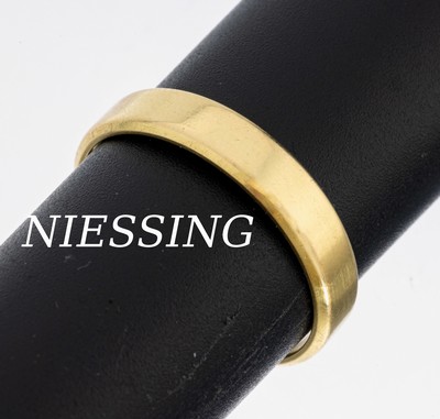 18 kt Gold NIESSING Ring, GG 750/000, B. ca. 4.5 mm, RW 65, ca. 5.7 g