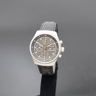 PORSCHE DESIGN Military Armbandchronograph Referenz 7177, Schweiz 1980er Jahre, matt. Edelstahlgeh., Boden u. Krone geschr., Saphirflachglas, ...