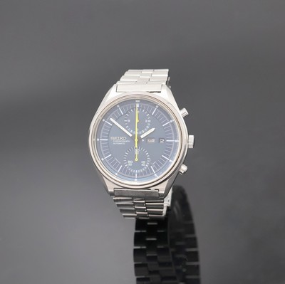 SEIKO Jumbo Armbandchronograph Referenz 6138- 3002, Japan um 1975, Automatik, Edelstahlgeh. inkl. orig. Gliederband m. Faltschl., Boden u. Krone ...