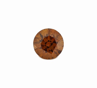 Loser Brillant 0.53 ct fancy deep brownish orange/si2, Polish excellent, Symmetry good, mit HRD Zertifikat