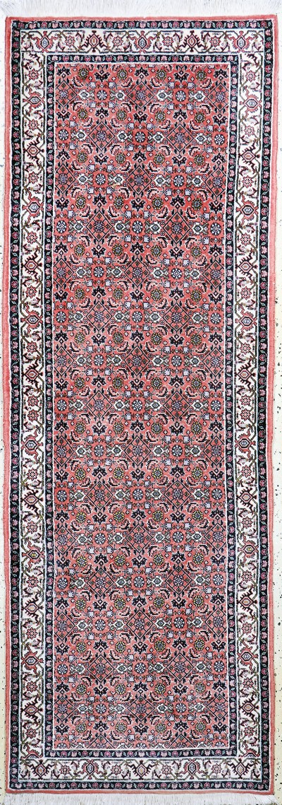 Bidjar fein, Persien, Ende 20.Jhd, Korkwolle auf Baumwolle, ca. 240 x 85 cm, EHZ:2