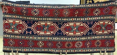 Shahsawan Mafrasch antik, Persien, um 1900,Wolle auf Wolle, ca. 102 x 54 x 46 cm, EHZ:2-3