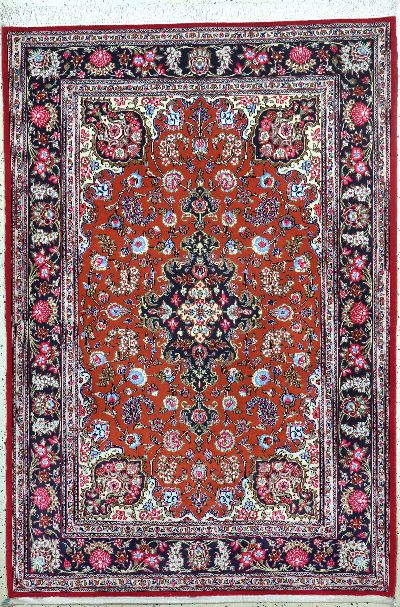 Ghom Kork, Persien, Ende 20.Jhd, Korkwolle auf Baumwolle, ca. 210 x 144 cm, EHZ: 2