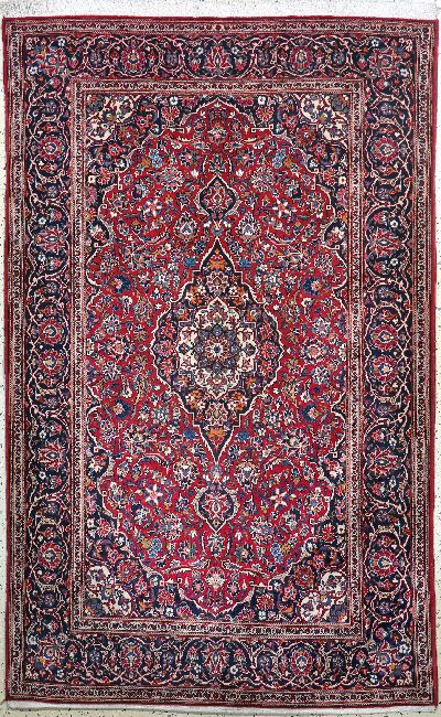 Keschan Kork alt, Persien, Mitte 20.Jhd, Korkwolle auf Baumwolle, ca. 214 x 135 cm, EHZ: 2
