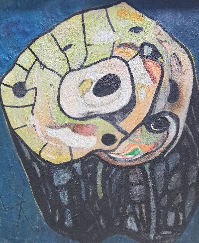 Willibald Kramm, 1891 Frankfurt/Oder - 1969, Heidelberg, hier: der Baum, Öl/Lwd, signiert, 120 x 106 cm, Rahmen seine Kunst wurde von den ...