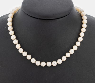 Perl-Collier, endlos, Akoyazuchtperlen, D. ca. 6.7 mm, L. ca. 90 cm