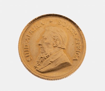 Goldmünze 1/10 Krügerrand 1983, Springbock