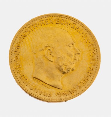 Goldmünze 20 Kronen 1915, Österreich/Ungarn, Franz Joseph I., offizielle Nachprägung