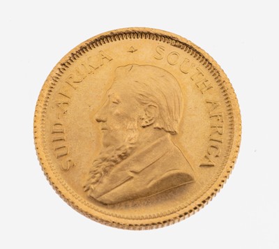Goldmünze 1/10 Krügerrand 1984, Springbock