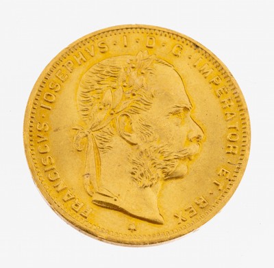 Goldmünze 8 Florin 1892, Österreich-Ungarn,Franz Joseph I.