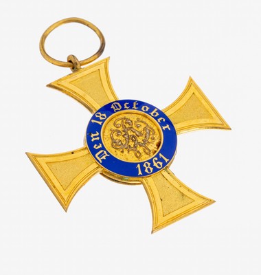 Königlicher Kronen Orden, Verdienstorden, gestiftet 1861 durch Wilhelm I., Orden 4. Klasse