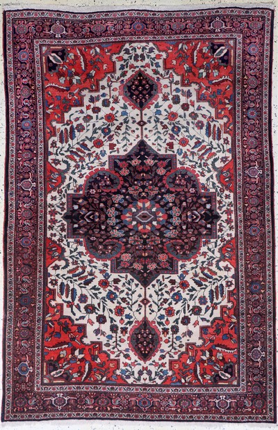 Sarogh"Farahan"antik, Persien, um 1900, Wolle auf Baumwolle, ca. 201 x 133 cm, gereinigt, EHZ: 2(minimale restaurierungen).