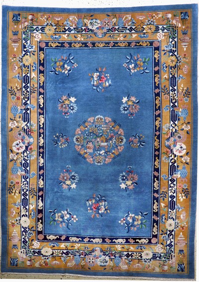 Antiker Peking, China, um 1900, Wolle auf Baumwolle, ca. 290 x 212 cm, gereinigt, EHZ: 2