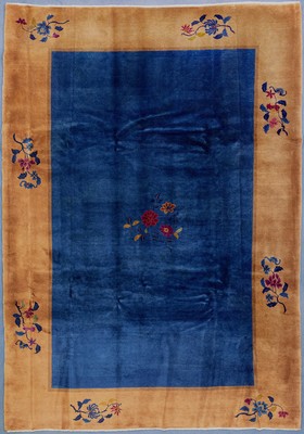 Antiker Peking, China, um 1900, Korkwolle auf Baumwolle, ca. 345 x 250 cm, EHZ: 2, (fachkundig gereinigt)
